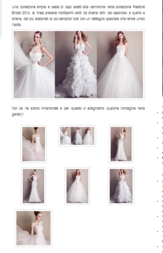 <strong>FRANCE AUCHAN INTERNATIONAL GROUP  BRIDAL</strong><br />
Collection 2014